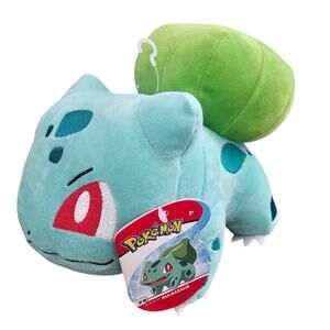 Pokemon Bulbasaur Plush 8" Blue Stuffed Animal Nintendo Cartoon New Seeds Plants